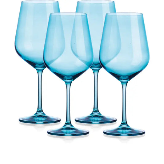 Colored Red Wine Glass