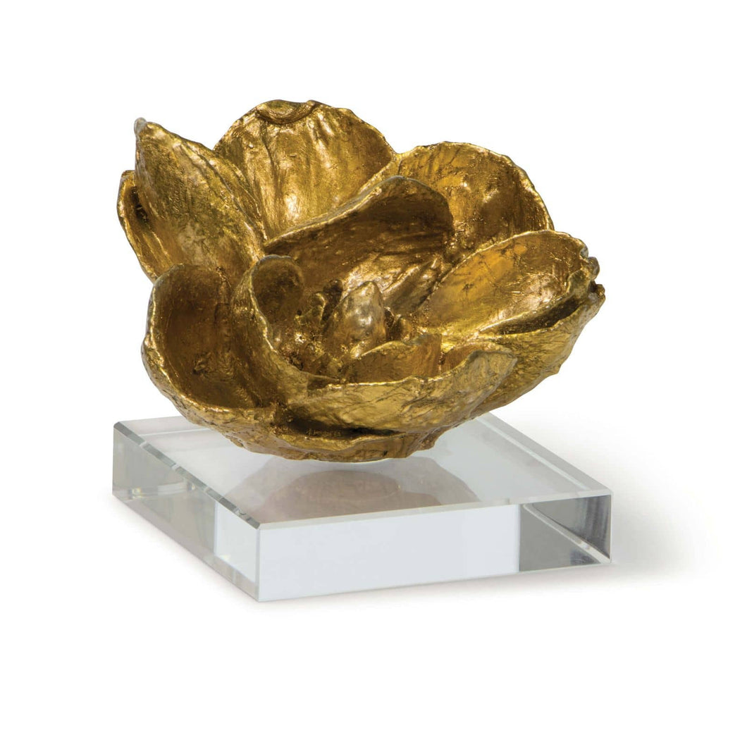 Gold Magnolia Sculpture