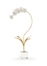 Load image into Gallery viewer, Gold Orchid on Crystal Block
