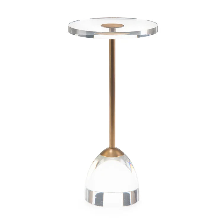 Arlo Lucite and Brass Table