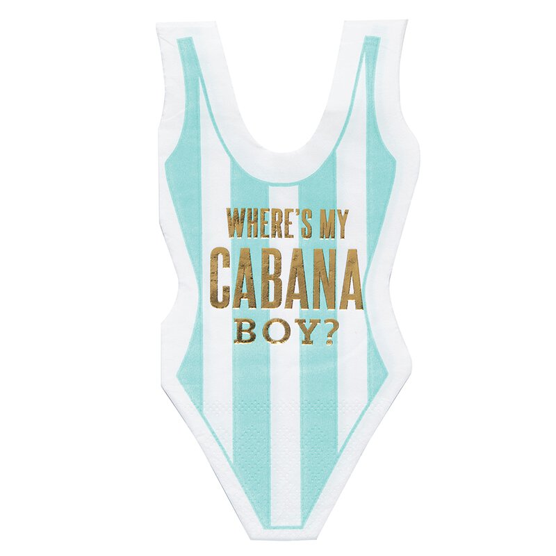 Cabana Boy Swim Cocktail Napkins