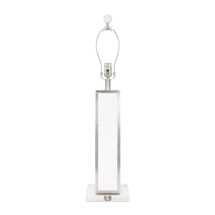 Blair Table Lamp - White/Silver