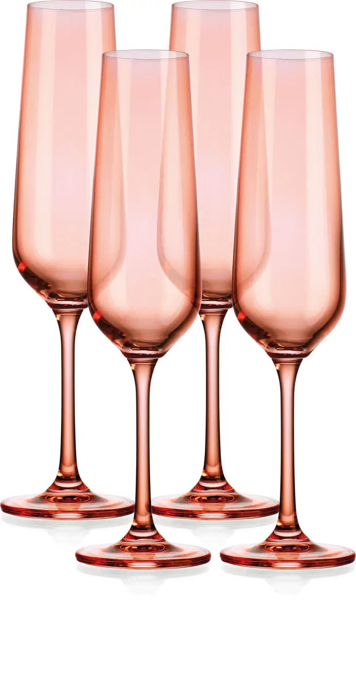 Sheer Colored Champagne Flute