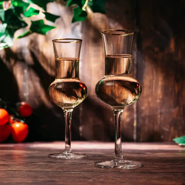 Crystal Grappa Glass