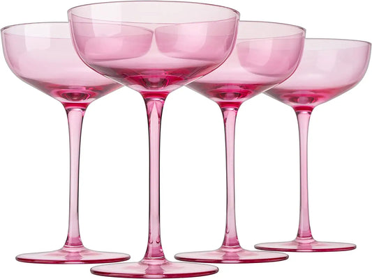 Colored Coupe Glass