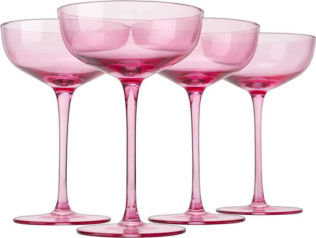 Colored Coupe Glass