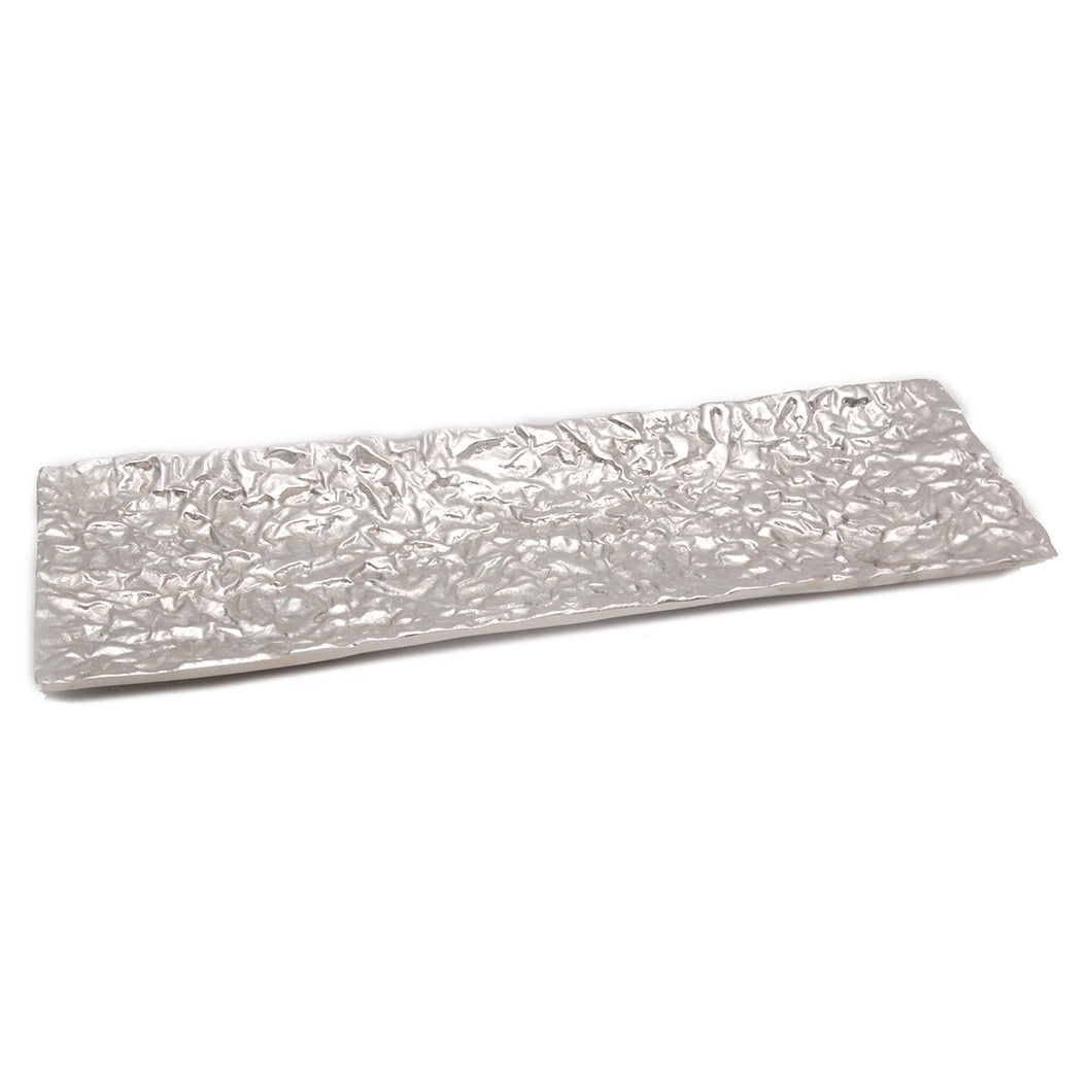 Silver Ultra Textured Rectangle Tray