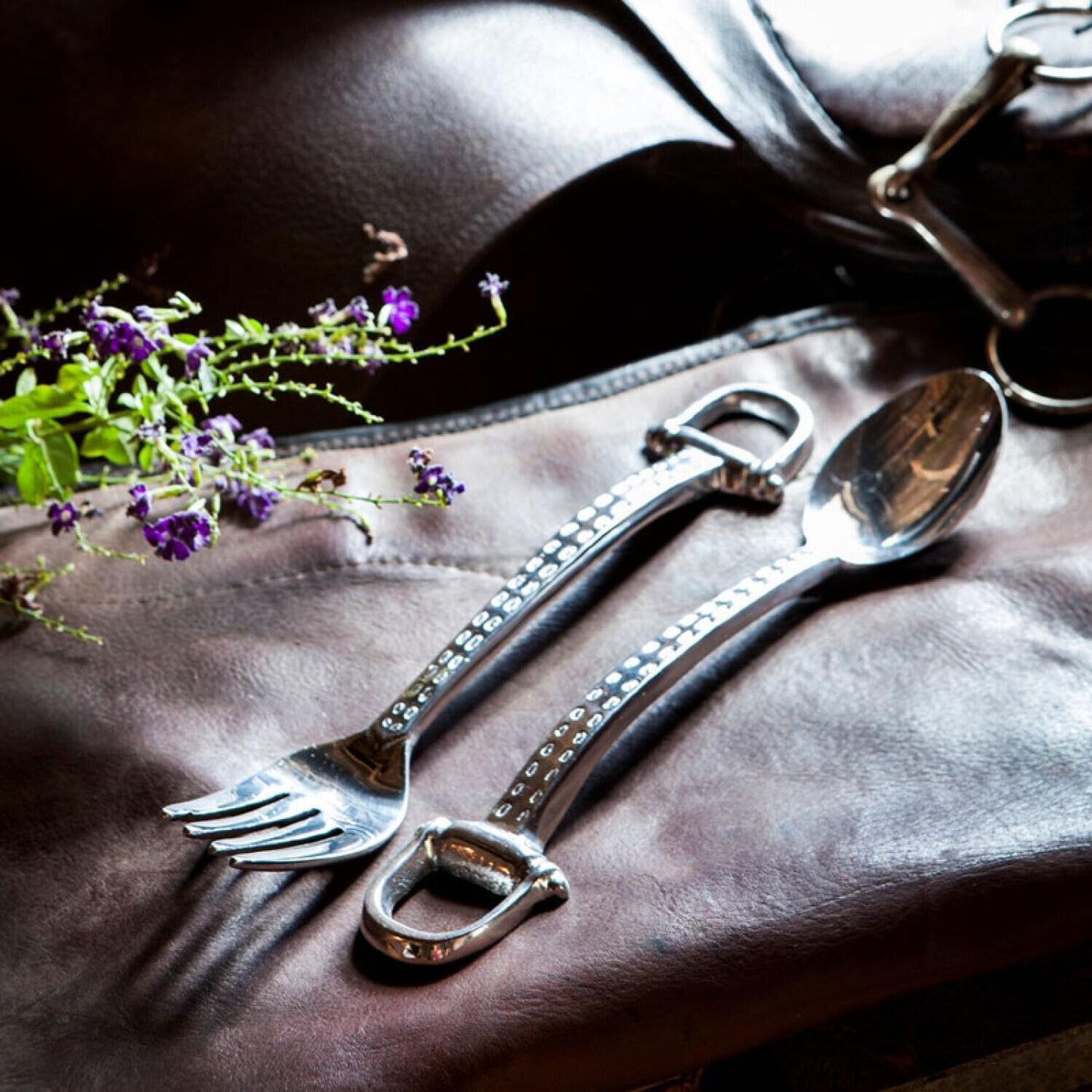 Equestrian Large Salad Servers