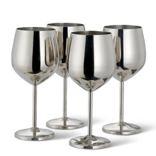 Load image into Gallery viewer, Silver Wine Glass
