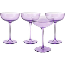 Load image into Gallery viewer, Colored Coupe Glass
