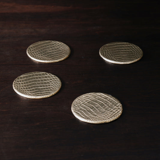 Croc Coaster Set (Gold)