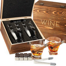 Load image into Gallery viewer, Whiskey Glass With Cigar Holder Gift Box
