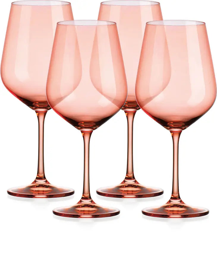 Sheer Colored Red Wine Glass
