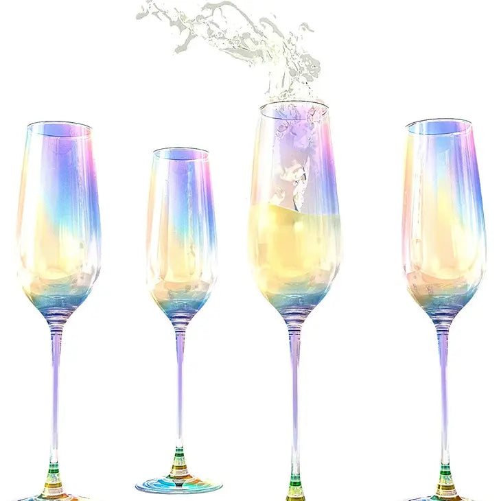 Iridescent Radiance Champagne Flute