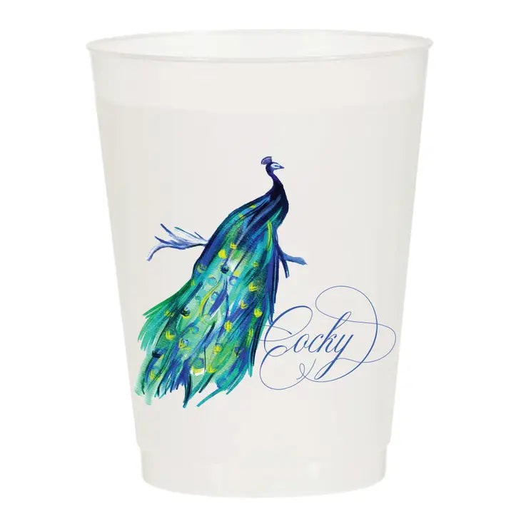 Peacock Cocky Cups
