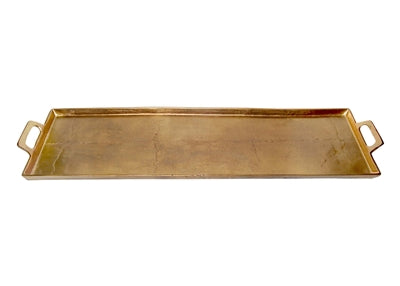 Antique Brass Rectangle Tray 10x34