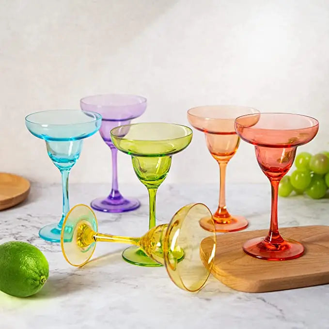 Colored Margarita Glass