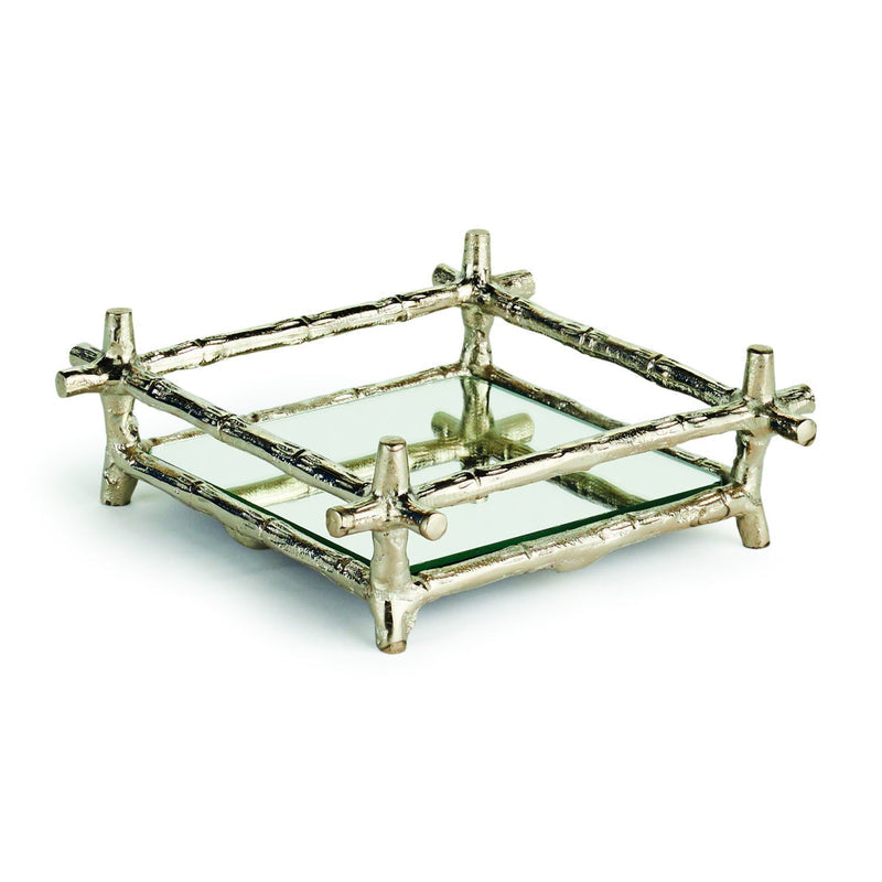 Barclay Butera Brentwood Mirrored Cocktail Napkin Tray
