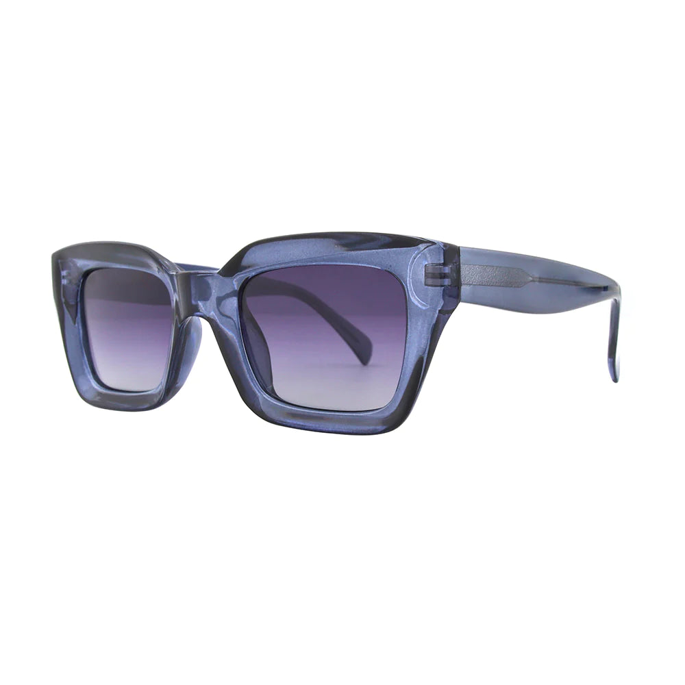 Delphi Transparent Blue Polarized Sunglasses