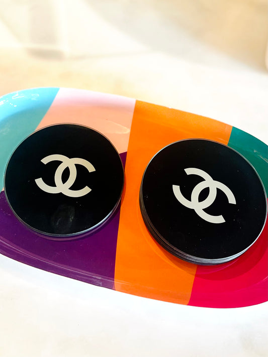 CC Round Glass Coasters