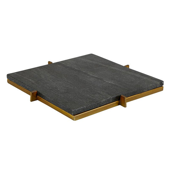 Black Marble Tray With Stand