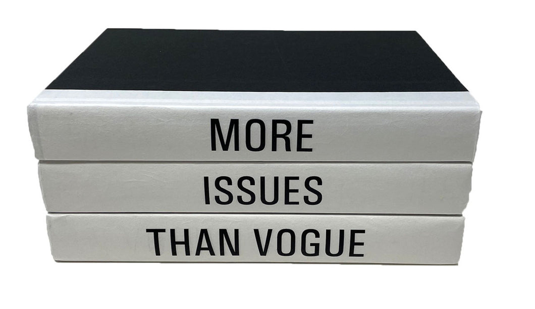 Decorative Book Set - More Issues Than Vogue