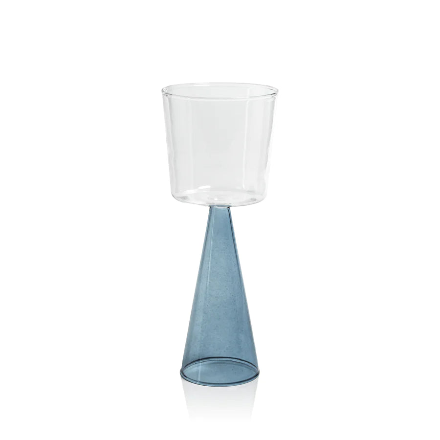 Veneto Blue Wine Glass