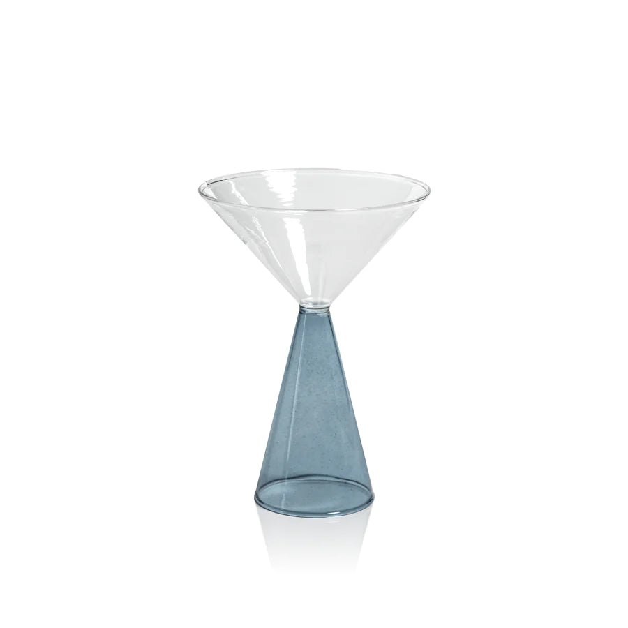 Veneto Blue Martini Glass