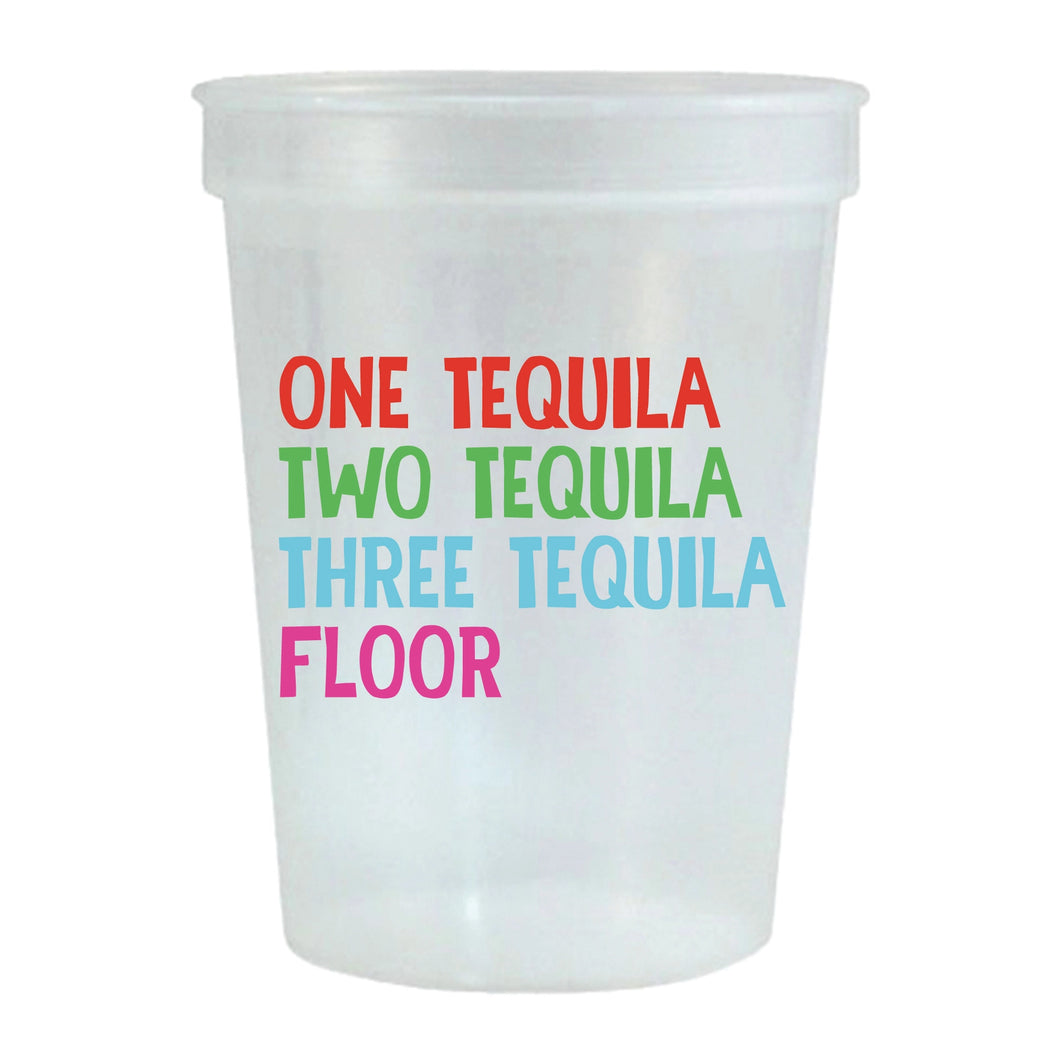 One Tequila Two Tequila Cups