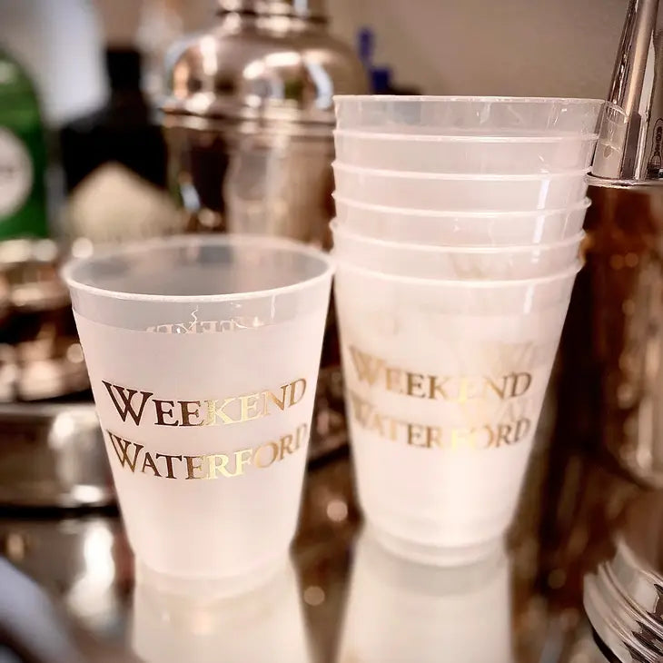 Weekend Waterford Frosted Cups