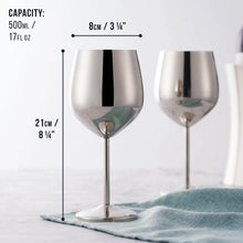 Load image into Gallery viewer, Silver Wine Glass
