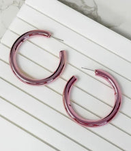 Load image into Gallery viewer, Metallic Shine Hoops
