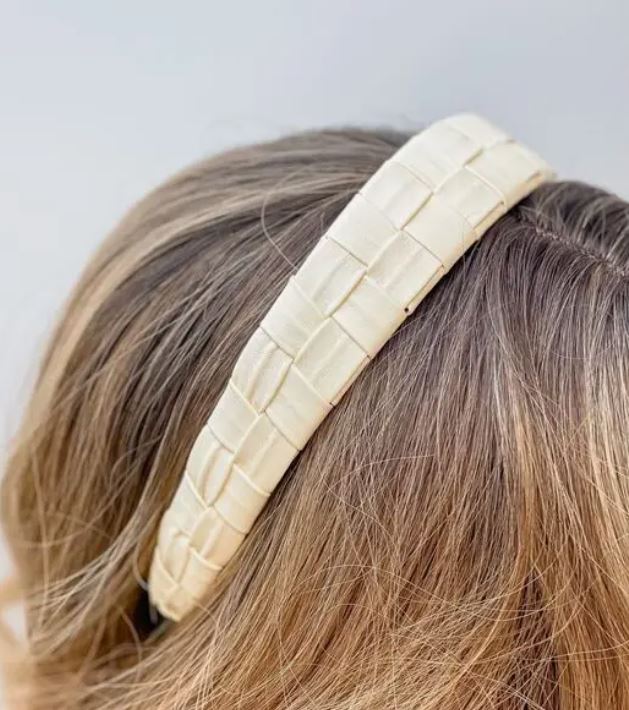 Leather Woven Headband