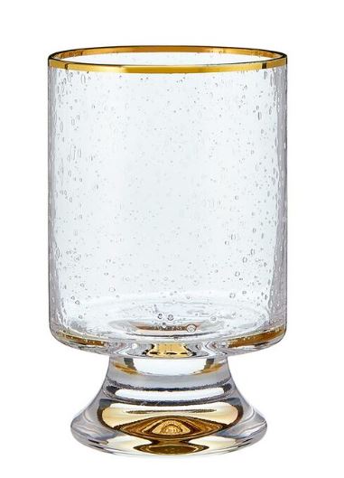 Gold Rimmed Old Fashioned Glass