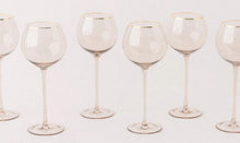 Load image into Gallery viewer, Gold Rimmed White Wine Glass
