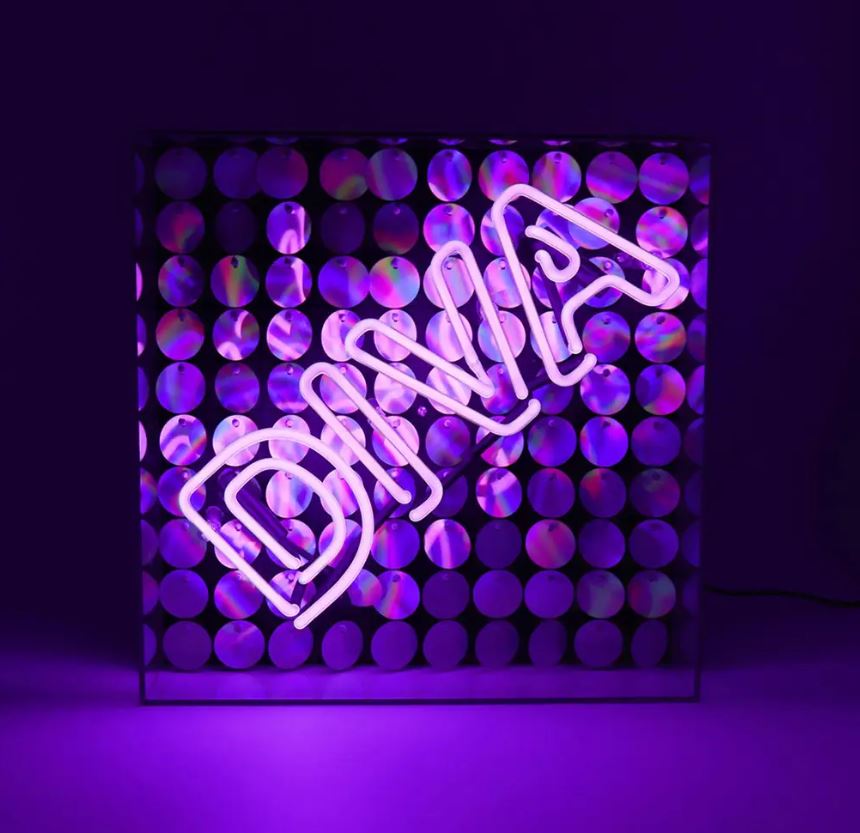 DIVA Neon Sign With Sequins